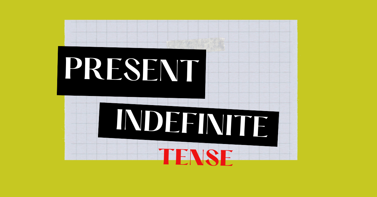 Present indefinite tense