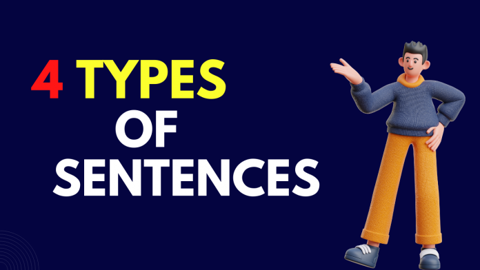 4 types of sentences in English
