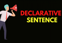 declarative sentences in English