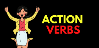 Action verbs in English