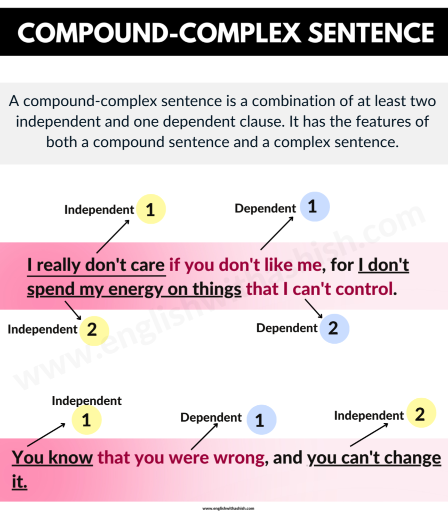 Complex Sentences and Compound-Complex Sentences